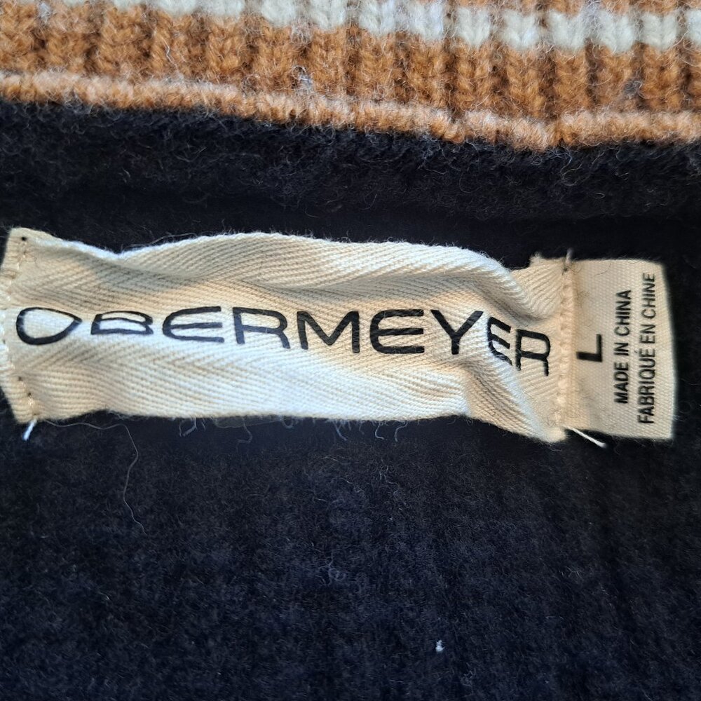 Obermeyer Limber 100% Wool 1/2 Zip Sweater Size Large - Picture 5 of 7